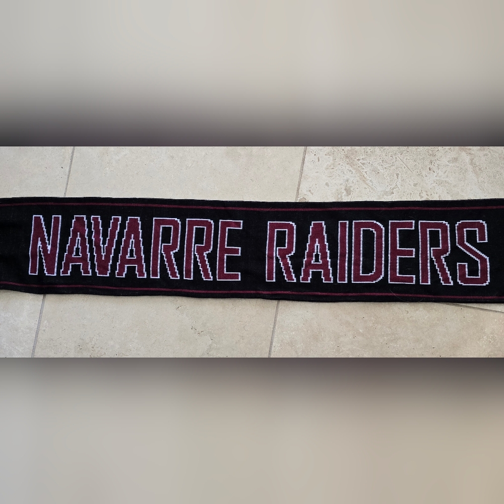 Source Unknown Black and Red Kids Scarf